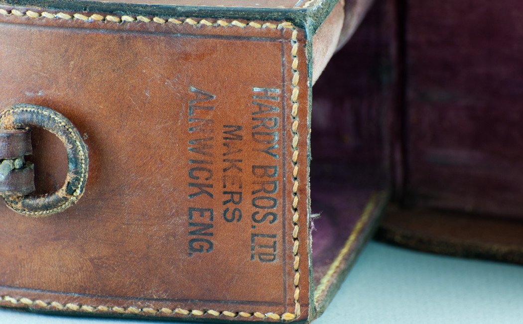 Hardy Block Leather Reel Case