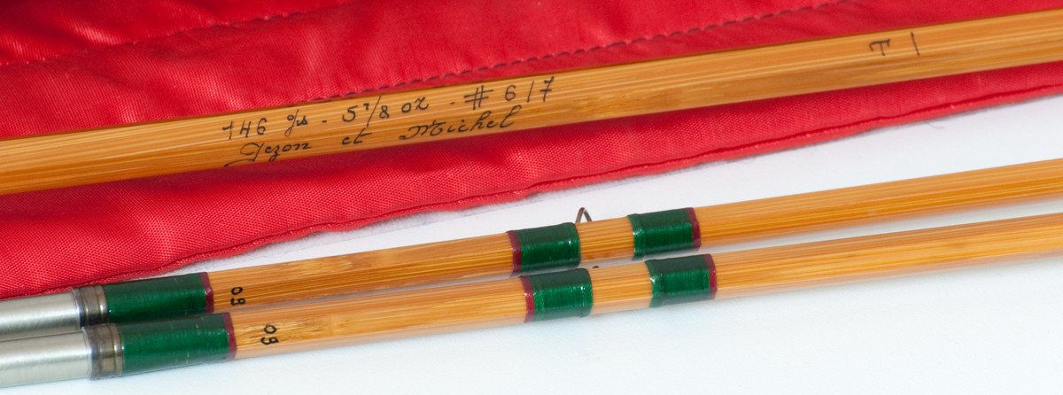 Pezon et Michel Super Parabolic PPP, "Power Plus - Type Creusevaut" Bamboo Rod 8'3 2/2 6-7wt 