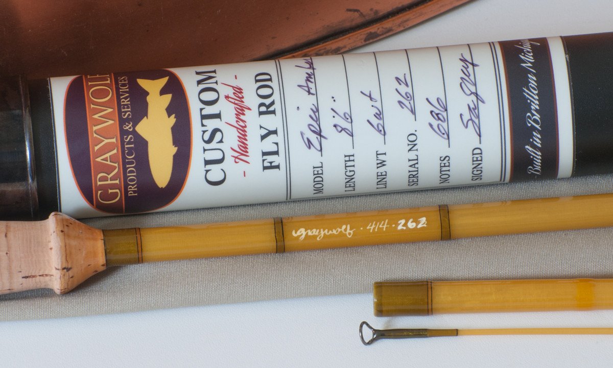 Graywolf Rods - Swift Epic Fiberglass Rod - Model 686 Amber