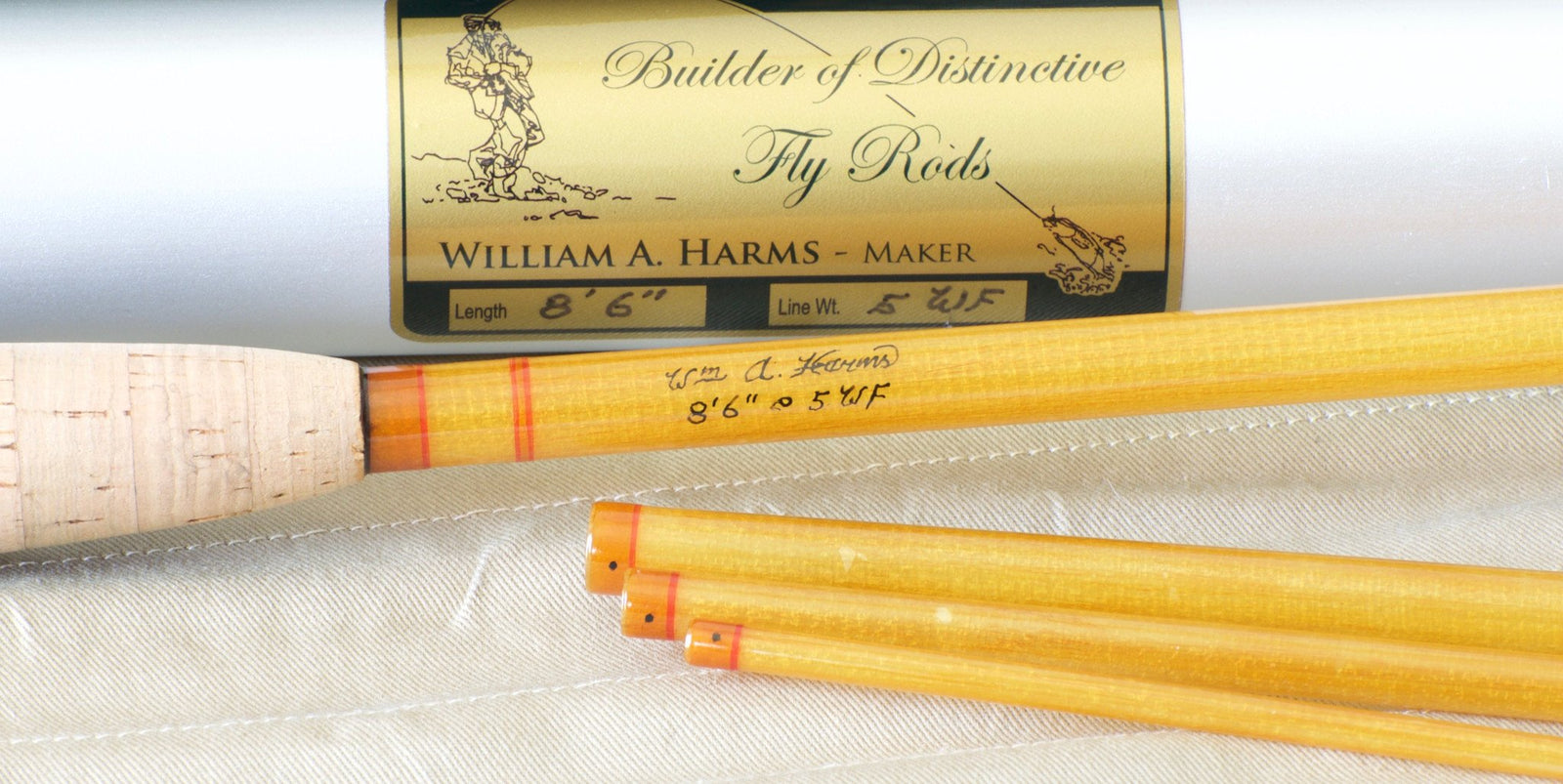 Harms, William A. - 8'6 5wt Fiberglass Fly Rod