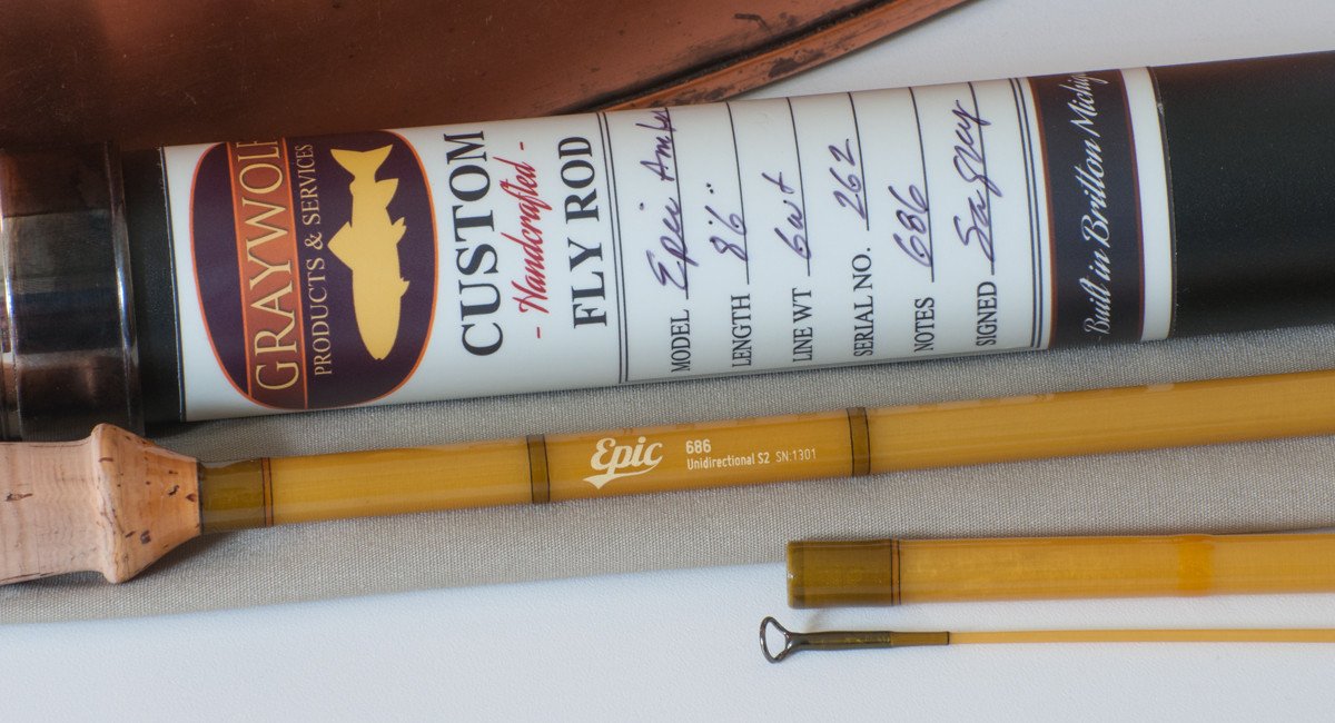 Graywolf Rods - Swift Epic Fiberglass Rod - Model 686 Amber 