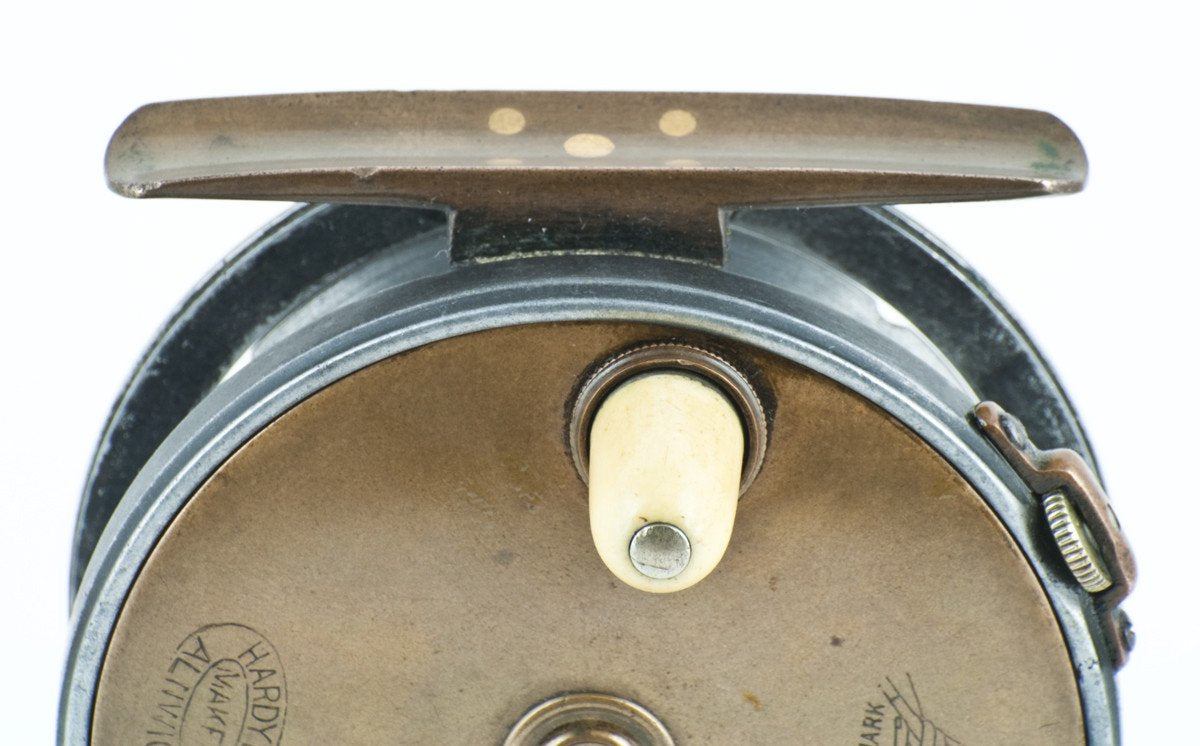 Hardy Contracted Brass Face Perfect 3 1/8" Fly Reel - open ball race! 
