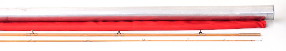 R.L. Winston Bamboo Rod 9' 2/1 #7 - rod sections with guides and wraps