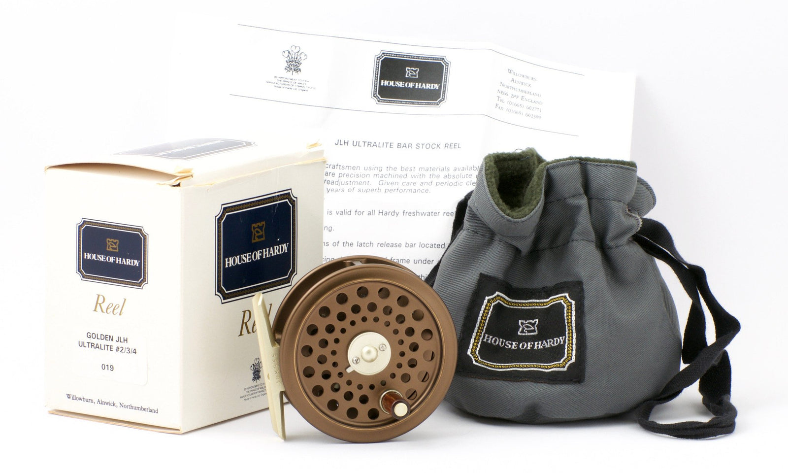 Hardy Golden JLH Ultralite 2/3/4 Fly Reel