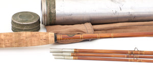 Edwards, E.W. -- Extremely Scarce Signed 8'6 De Luxe Bamboo Rod (A&I)