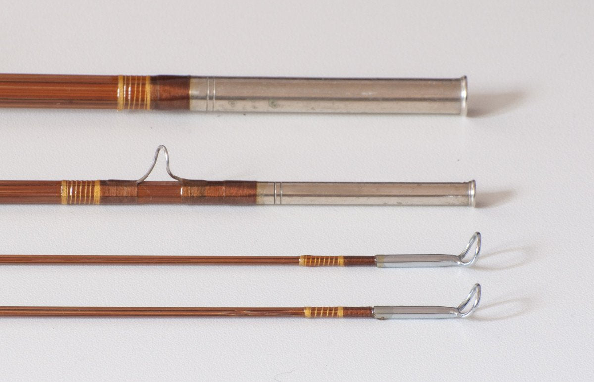 Phillipson Peerless Bamboo Rod 8' 3/2 5wt - full rod assembled view
