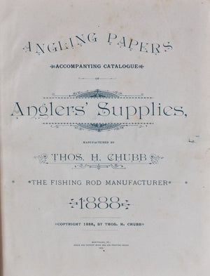 Chubb, Thomas - scarce 1888 catalog 