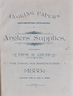 Chubb, Thomas - scarce 1888 catalog