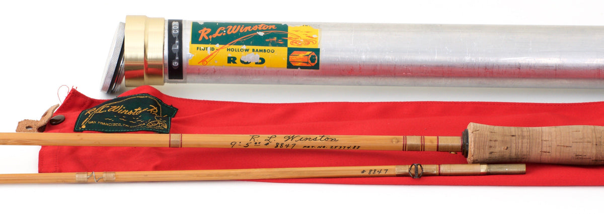 R.L. Winston Bamboo Rod 9' 2/1 #7 - handle grip and reel seat detail