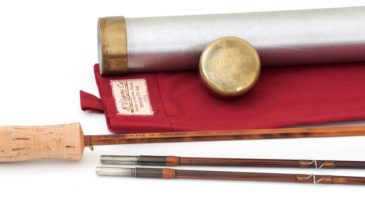 Bob Summers Model 856 Bamboo Rod 8' 2/2 #5/6 - handle grip and reel seat detail