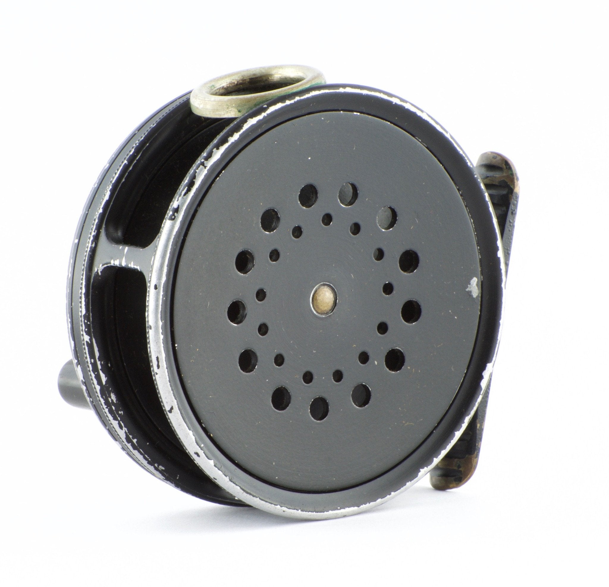 Hardy Perfect 3 1/8 Fly Reel - Wartime Black Finish - Spinoza Rod