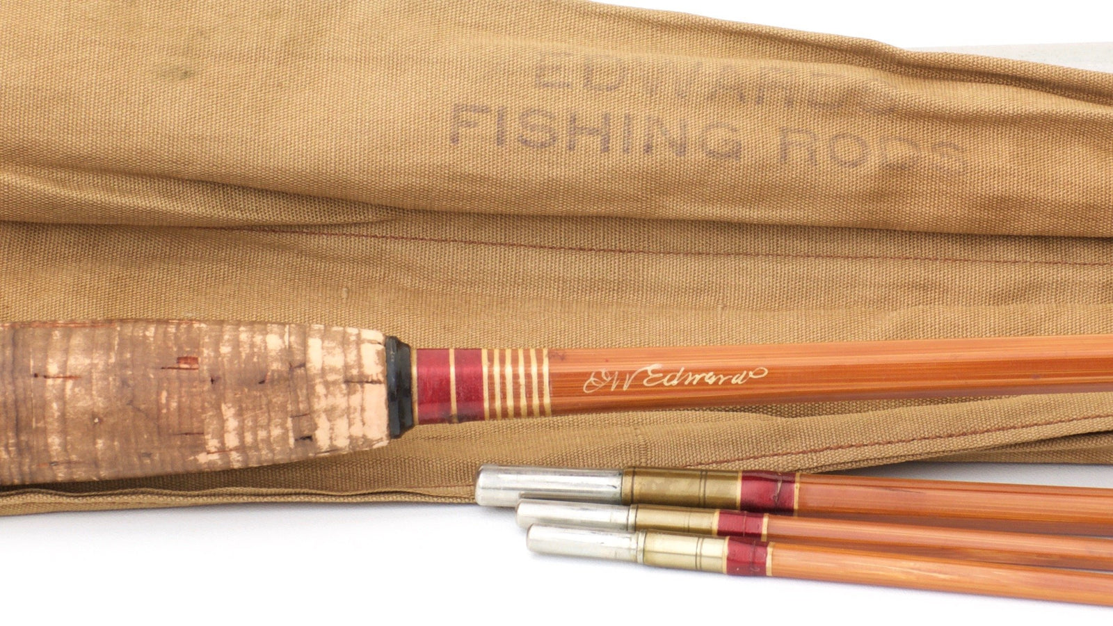 Edwards, E.W. -- Extremely Scarce Signed 8'6 Bamboo Rod