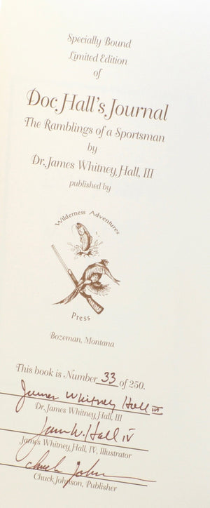 Hall, James Whitney - Doc Hall's Journal 