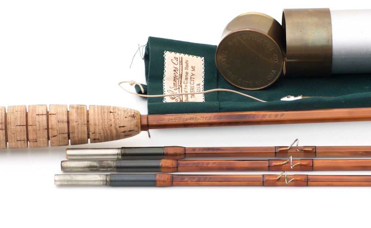 Bob Summers Model 8689 Bamboo Rod 8'6" 3/3 #8/9 - handle grip and reel seat detail