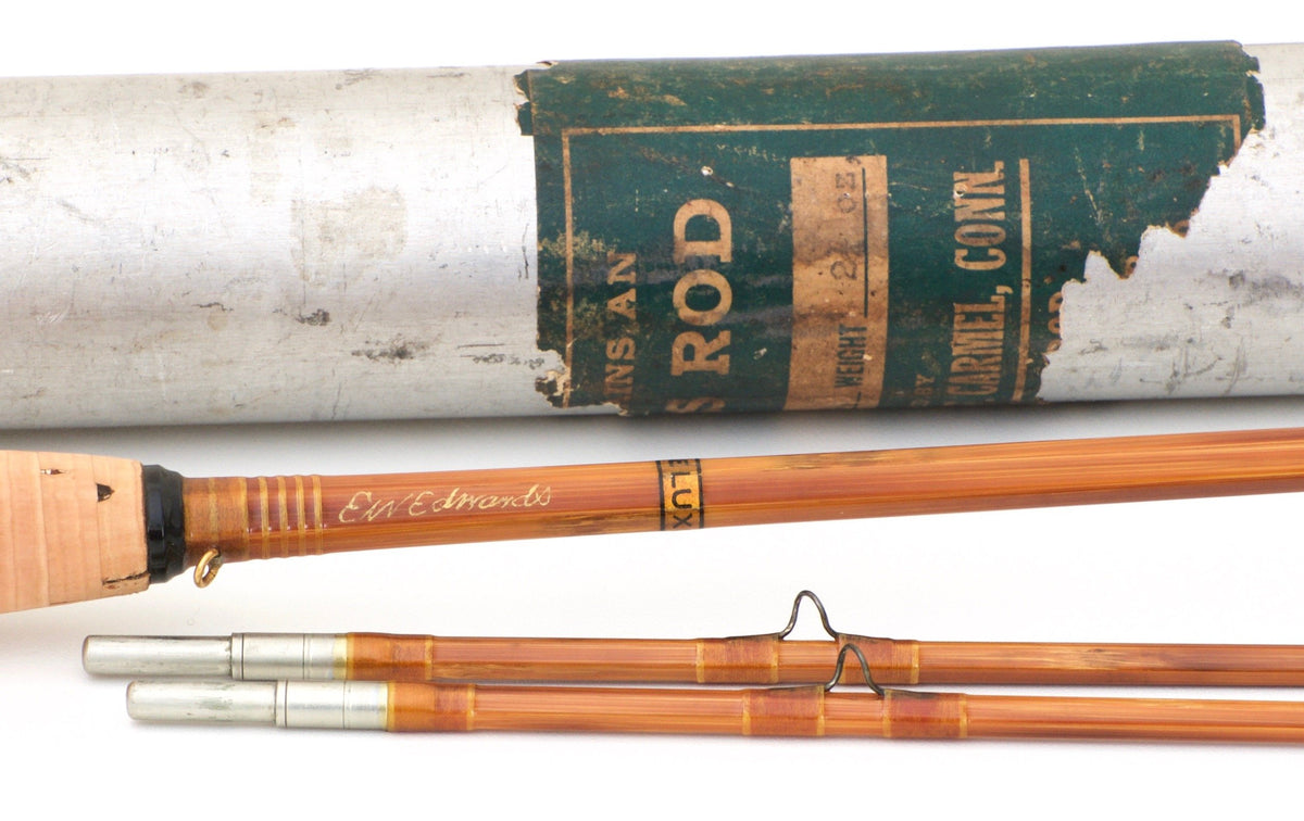 Edwards, E.W. -- Extremely Scarce Signed 7' De Luxe Bamboo Rod