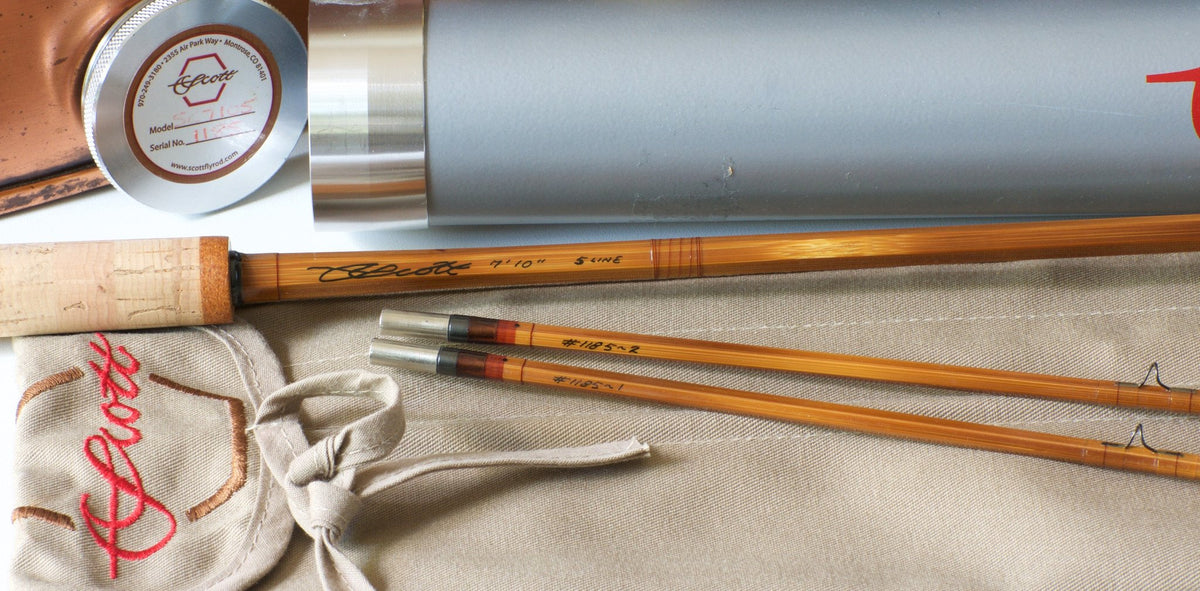 Ramanauskas, Bernard - Scott Rod Co. Bamboo Rod 7'10 2/2 5wt - handle grip and reel seat detail