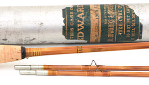 Edwards, E.W. -- Extremely Scarce Signed 7' De Luxe Bamboo Rod