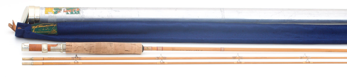 R.L. Winston Bamboo Rod 8' 2/2 #5 - maker signature and rod markings