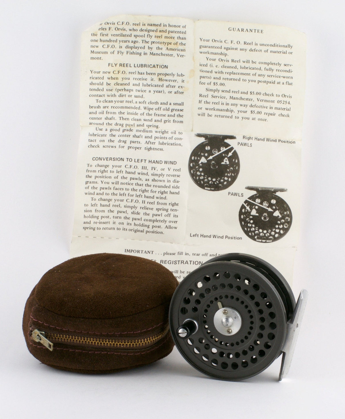 Orvis CFO III Fly Reel - screwback