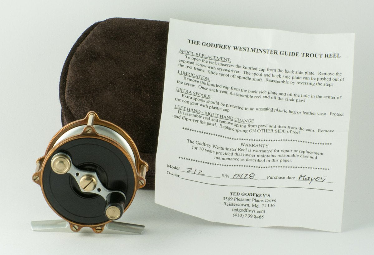 Ted Godfrey Westminster Guide Model 212 fly reel