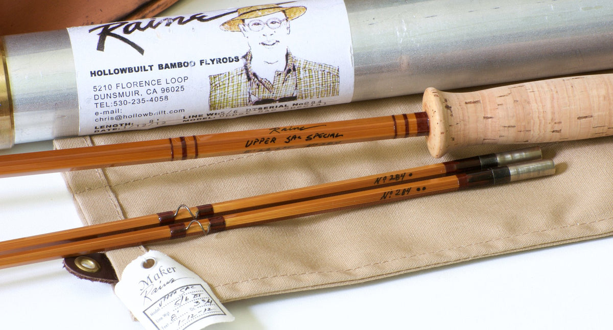 Raine, Chris (Dunsmuir Rod Co) - "Upper Sac Special" 8' 2/2 5-6wt bamboo rod 