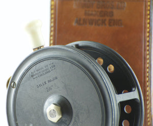 Hardy Silex Major 3 1/2" Reel with Hardy Leather Case 