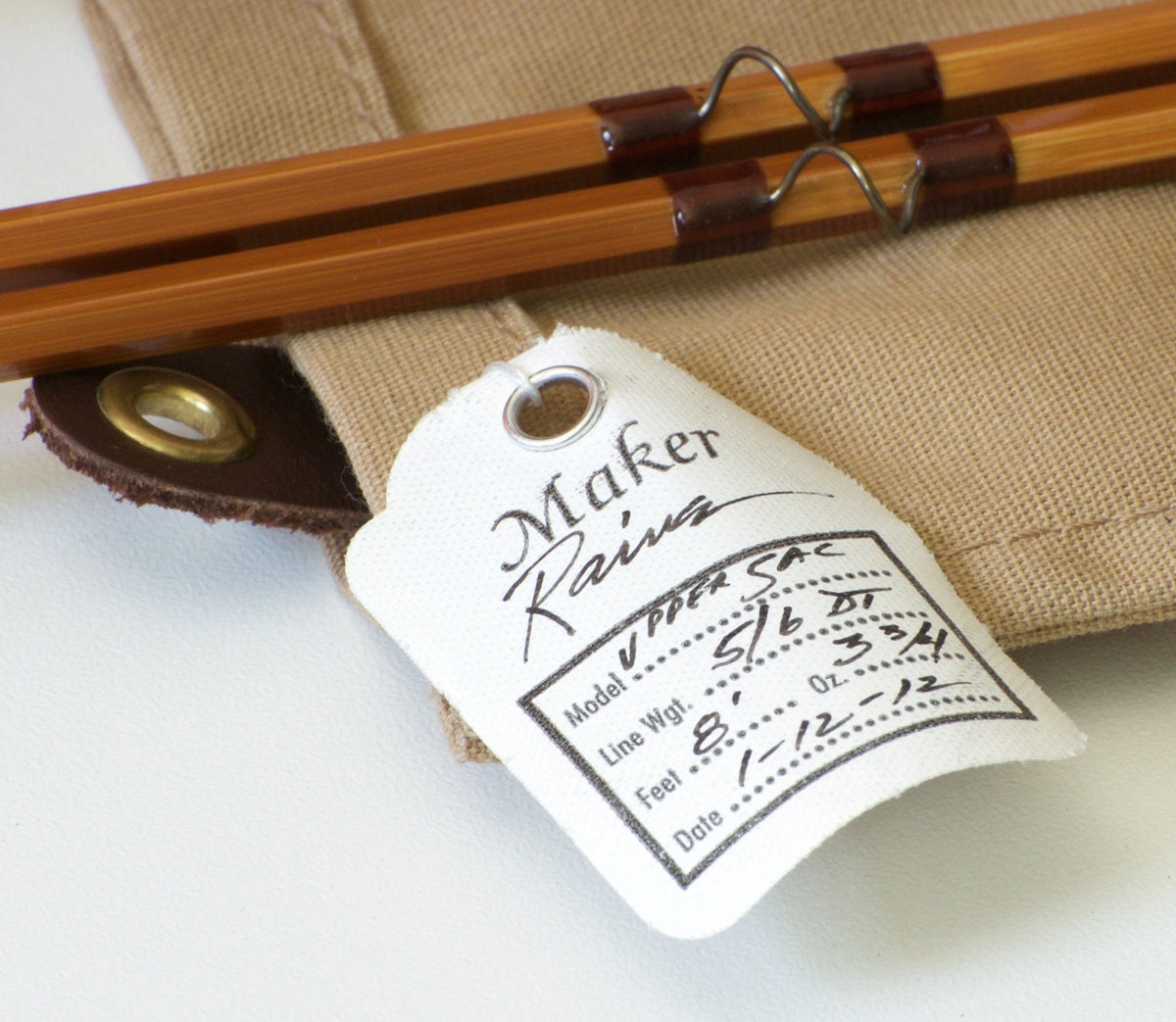 Raine, Chris (Dunsmuir Rod Co) - "Upper Sac Special" 8' 2/2 5-6wt bamboo rod 