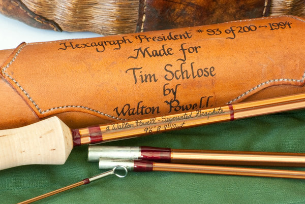 レア　Walton Powell Hexagraphフライフィッシングロッド！ Powell, Walton - Hexagraph President Limited Edition Rod 9 1/2