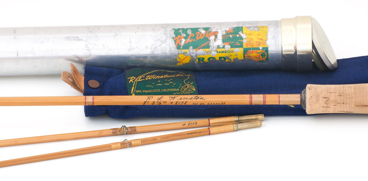 R.L. Winston Bamboo Rod 8' 2/2 #5 - ferrules and tip tops detail
