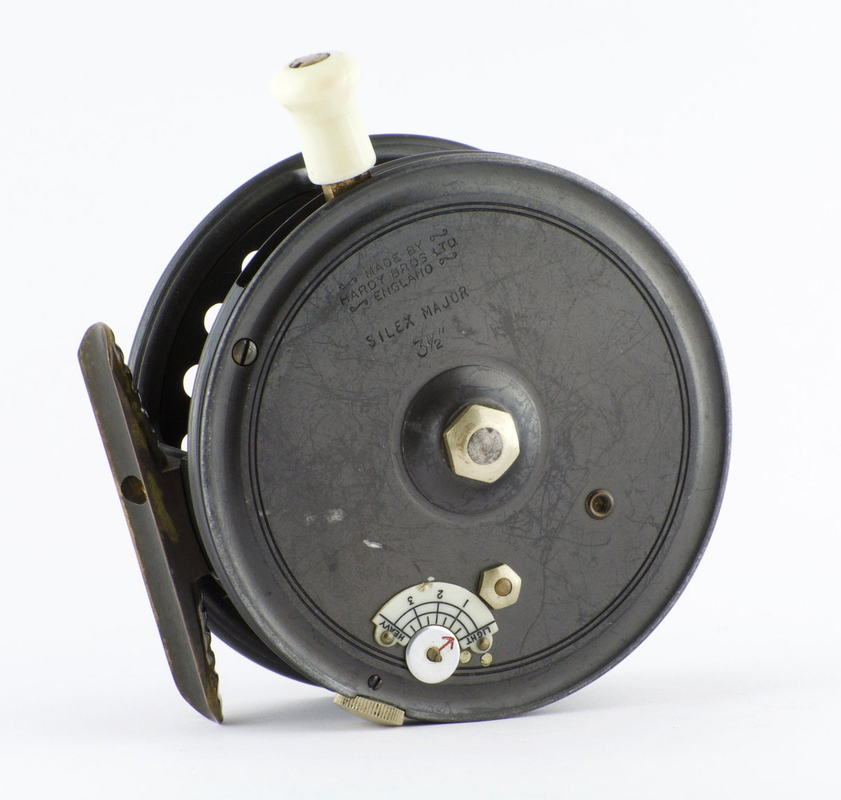 Hardy Silex Major 3 1/2" Reel with Hardy Leather Case 