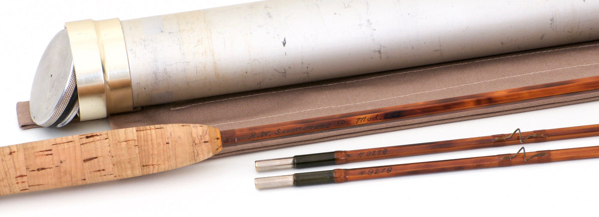 Bob Summers Model 275 Bamboo Rod 7'6" 2/2 #4 - handle grip and reel seat detail