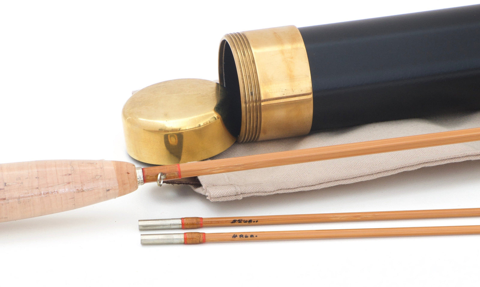 Simroe, Ted -- 6' 2/2 1wt Bamboo Rod - New! - handle grip and reel seat detail