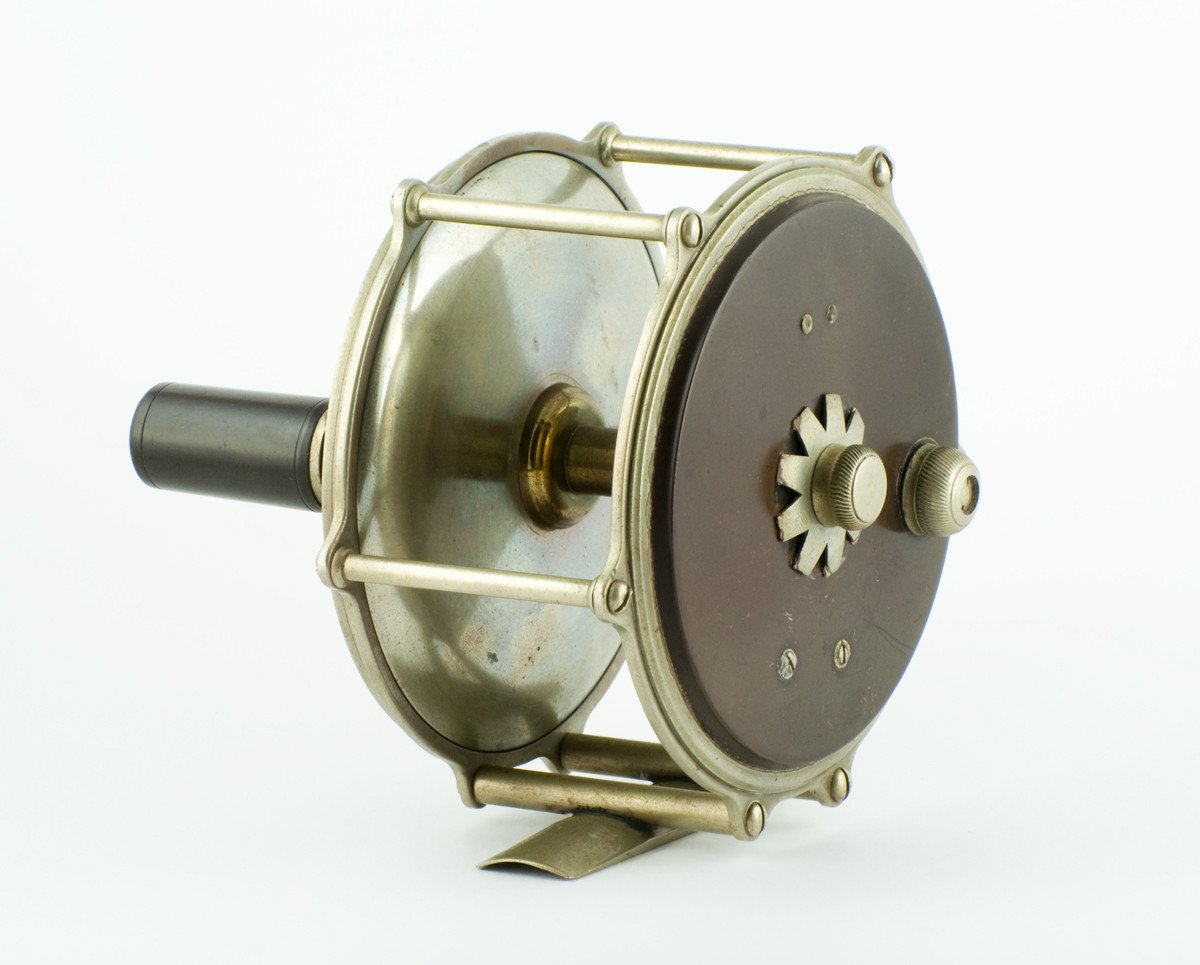 Julius Vom Hofe - early raised pillar salmon reel - size 4/0