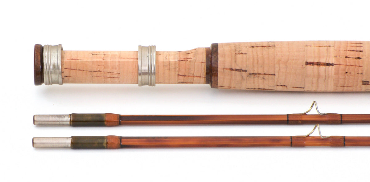Bob Summers Midge Deluxe Bamboo Rod 5'6" 2/2 #4/5 - rod sections with guides and wraps