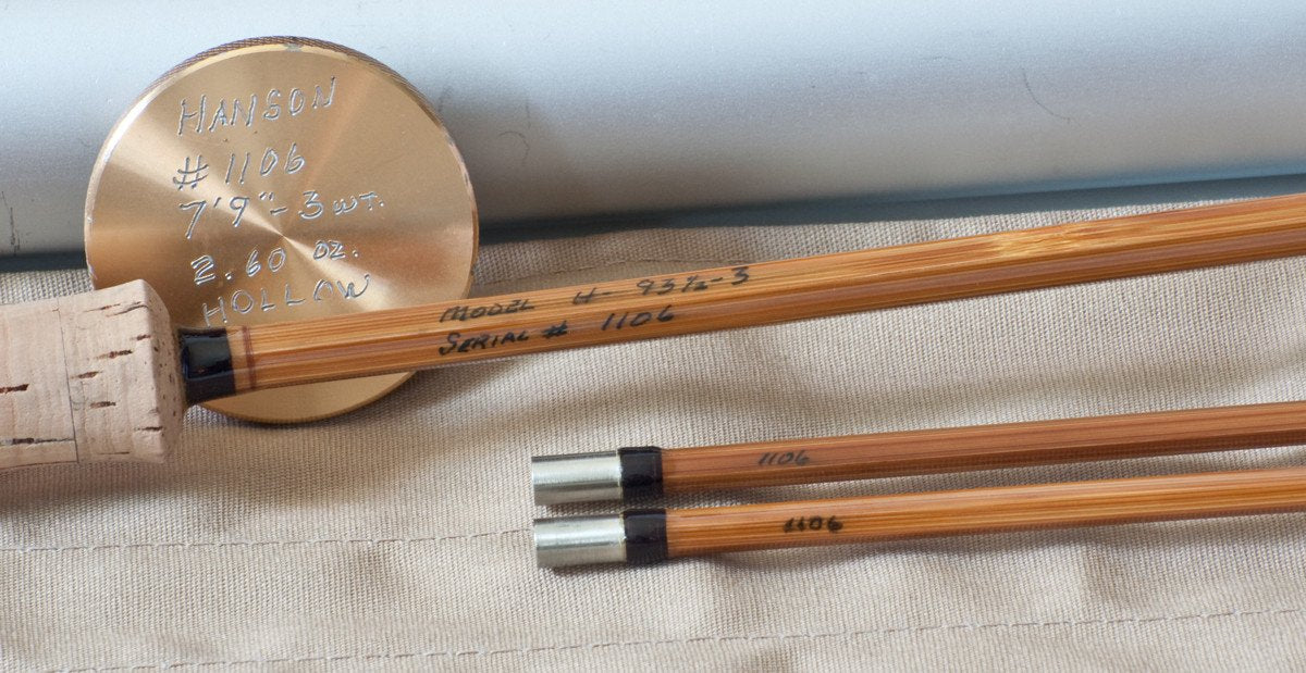 Hanson, Leon - 7'9 2/2 3wt Hollowbuilt Bamboo Rod 
