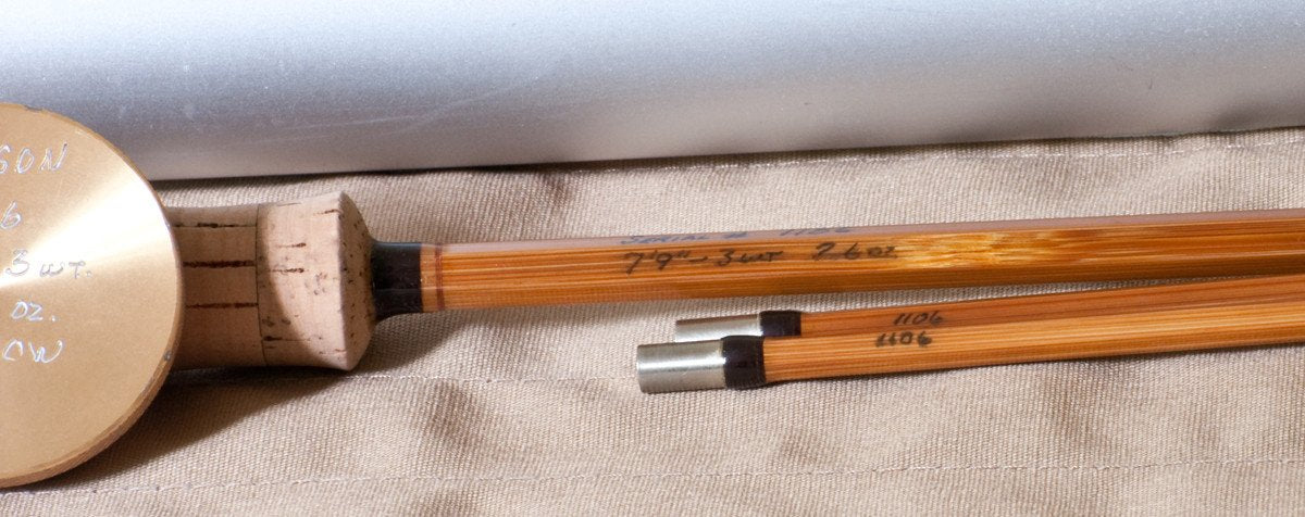 Hanson, Leon - 7'9 2/2 3wt Hollowbuilt Bamboo Rod 