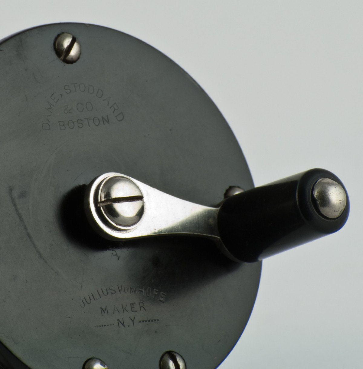 Julius Vom Hofe / Dame Stoddard - Hard Rubber Fly Reel - Size 4