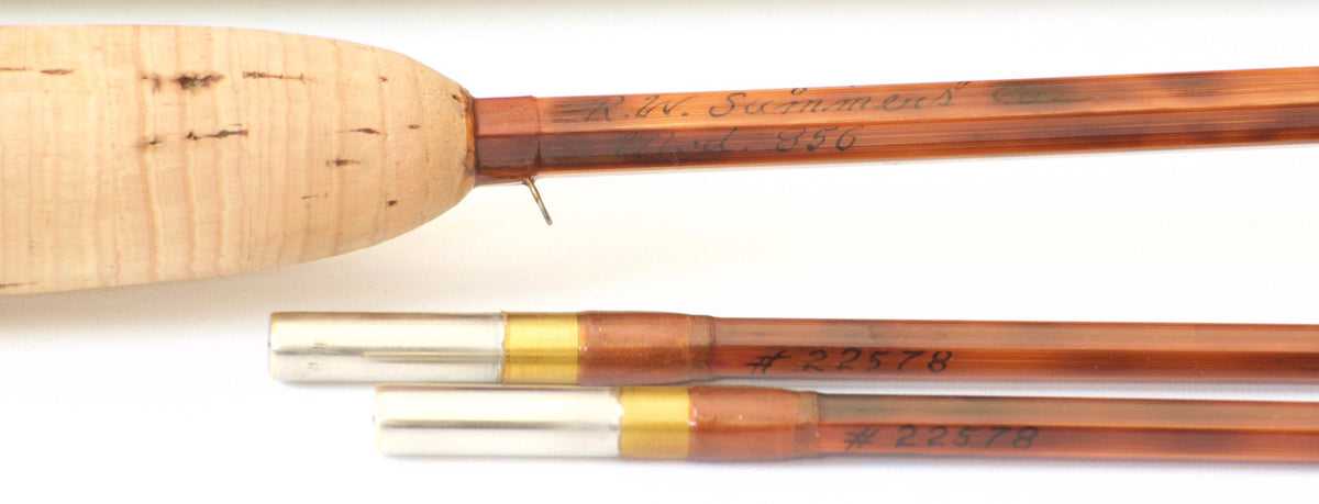 Bob Summers Model 856 Bamboo Rod 8' 2/2 #5/6 - handle grip and reel seat detail