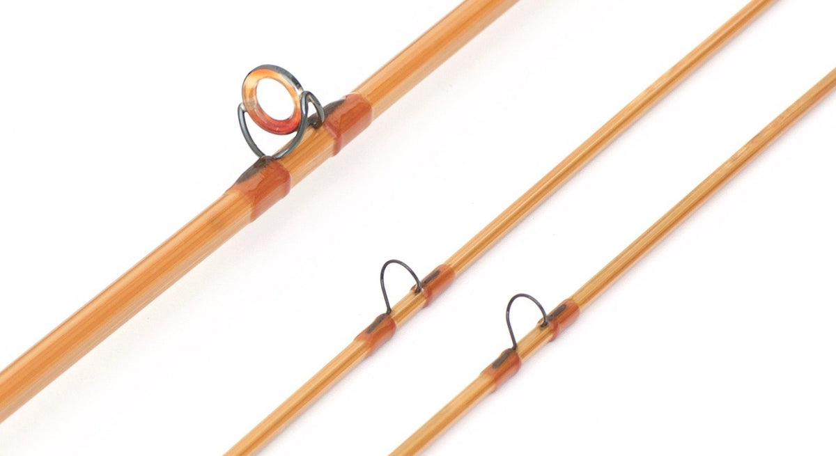 R.L. Winston Bamboo Rod 6' 2/2 #3 - rod sections with guides and wraps