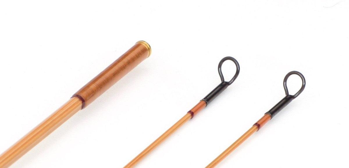R.L. Winston Bamboo Rod 6' 2/2 #3 - rod sections with guides and wraps