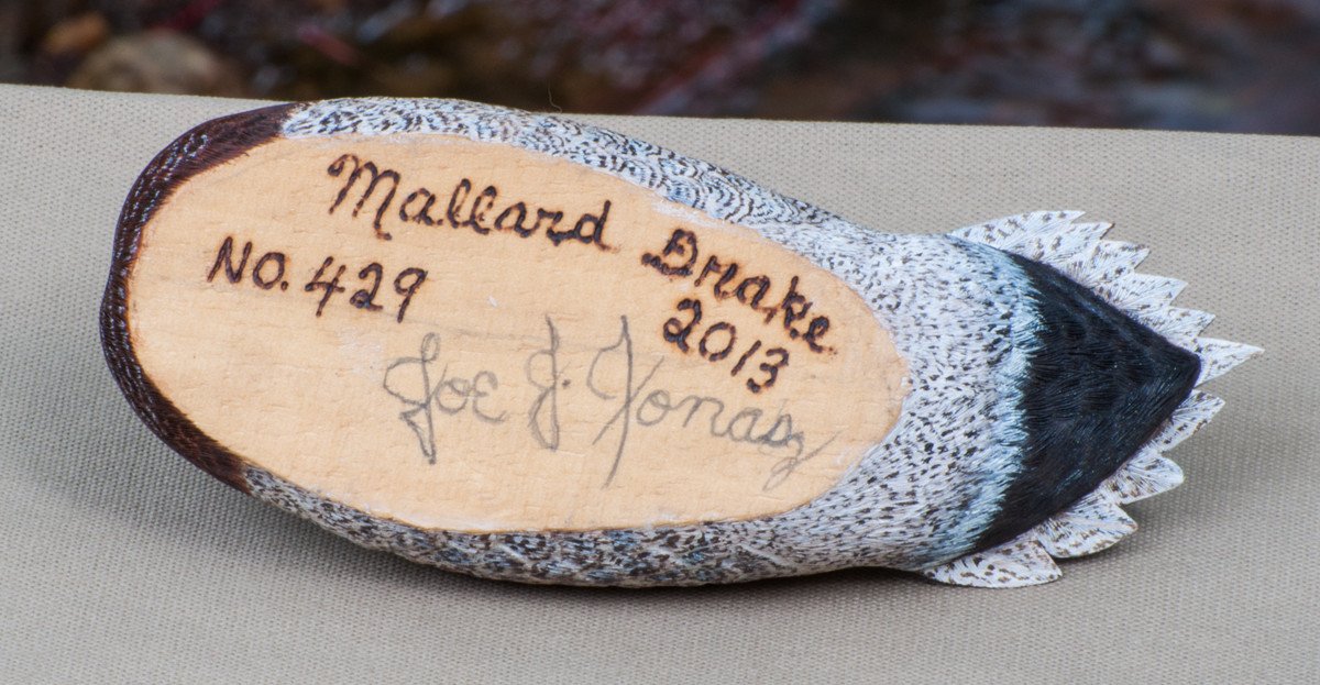 Jonas, Joe - Mallard Drake Duck Carving