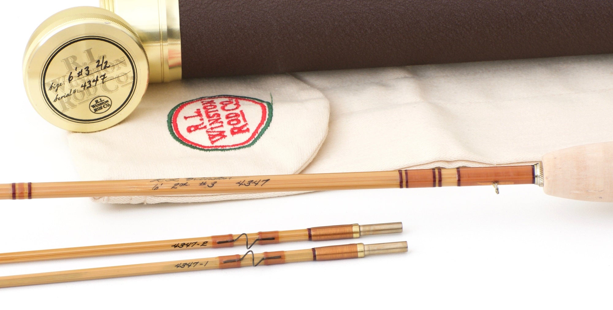 R.L. Winston Bamboo Rod 6' 2/2 #3 - handle grip and reel seat detail