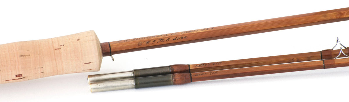Bob Summers Model 856 Bamboo Rod 8' 2/2 #5/6 - rod sections with wraps and hardware