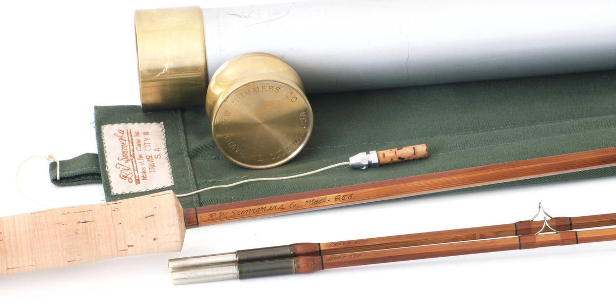 Bob Summers Model 856 Bamboo Rod 8' 2/2 #5/6 - handle grip and reel seat detail