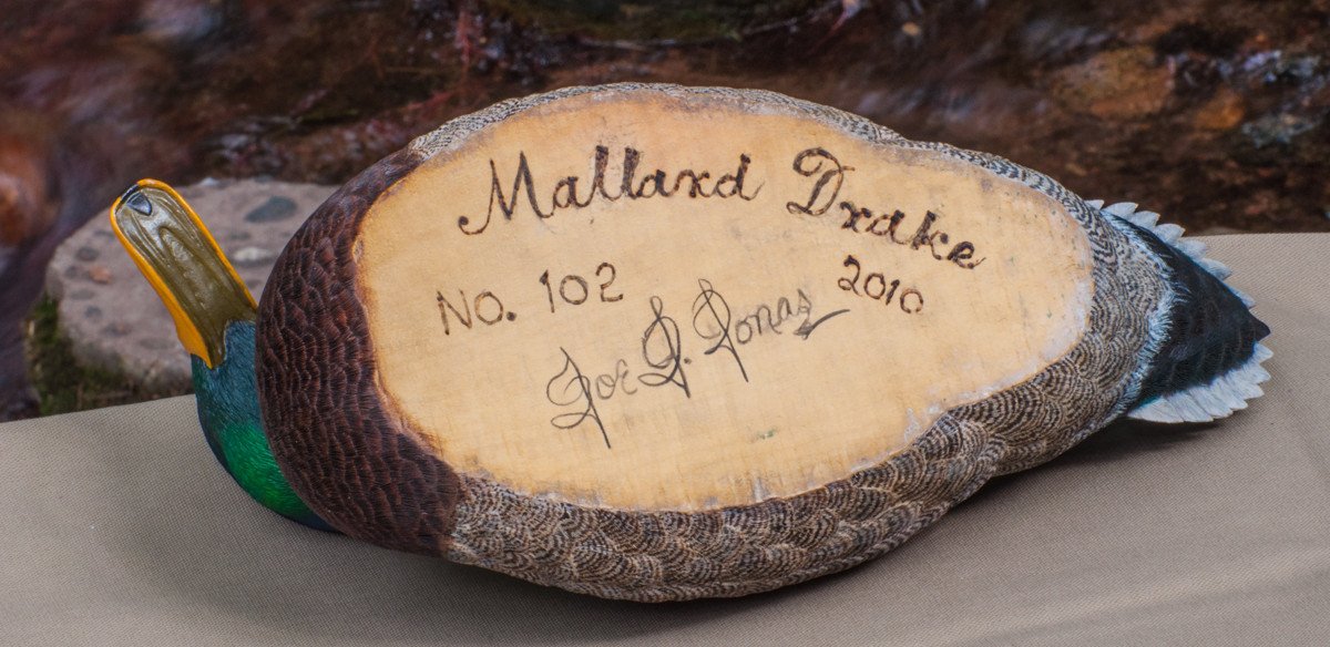 Jonas, Joe - Mallard Drake Duck Carving 