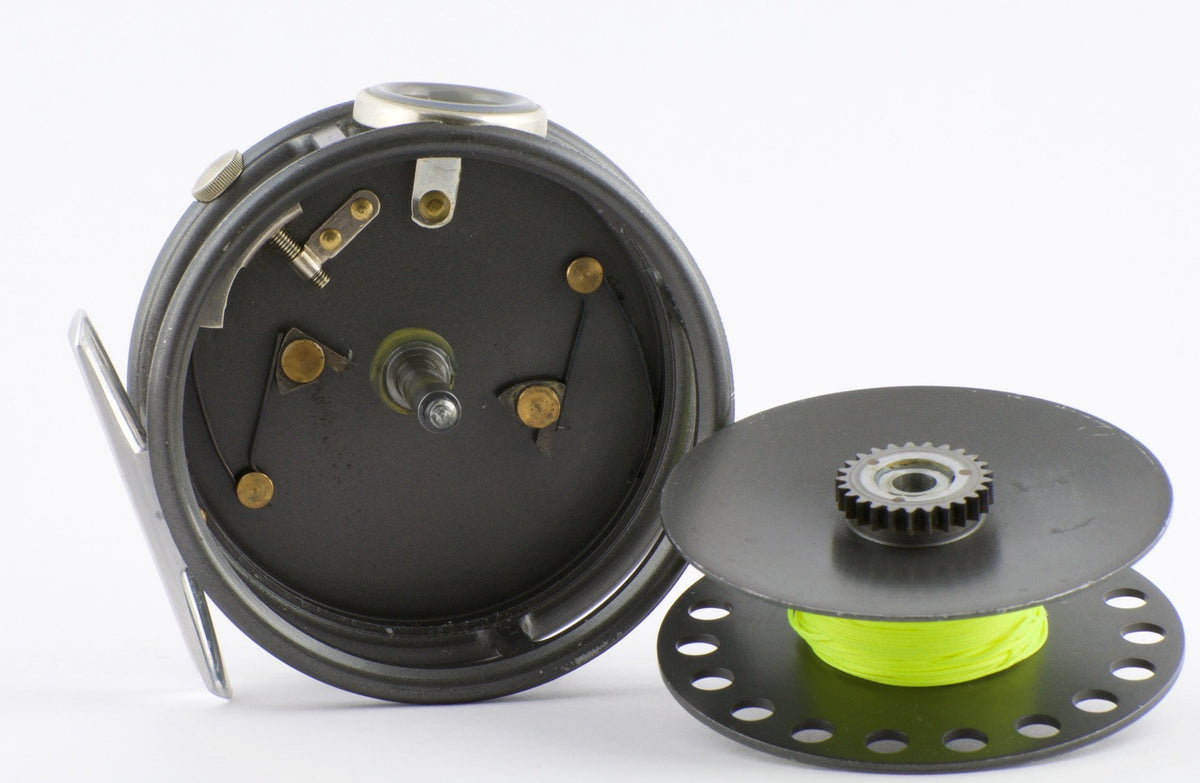 Hardy St. George 3 3/8" fly reel with two extra spools 