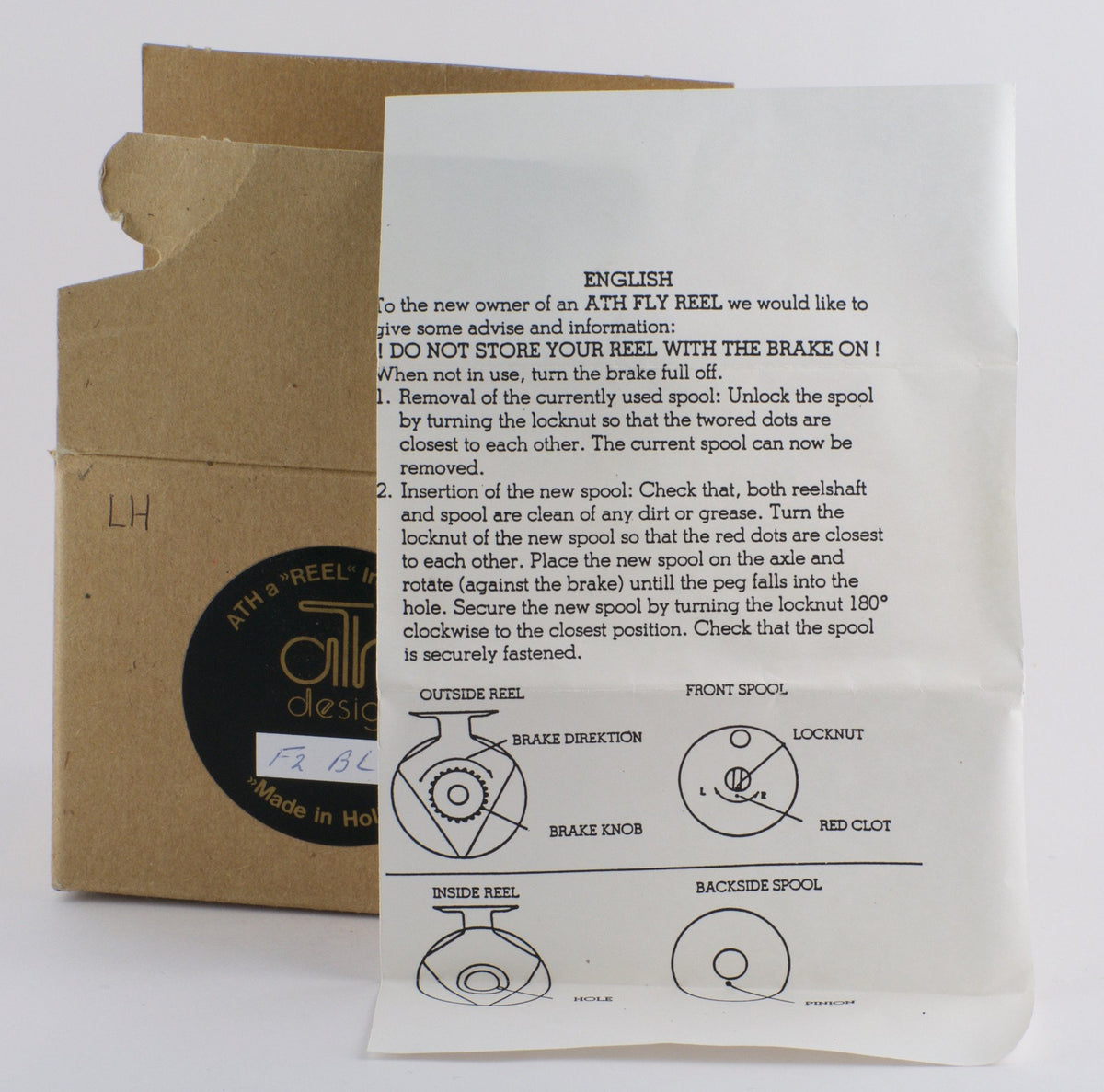 Ari 't Hart F2 Rio Orbigo fly reel in box