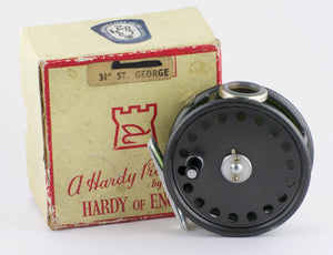 Hardy St. George 3 3/8" fly reel with two extra spools 
