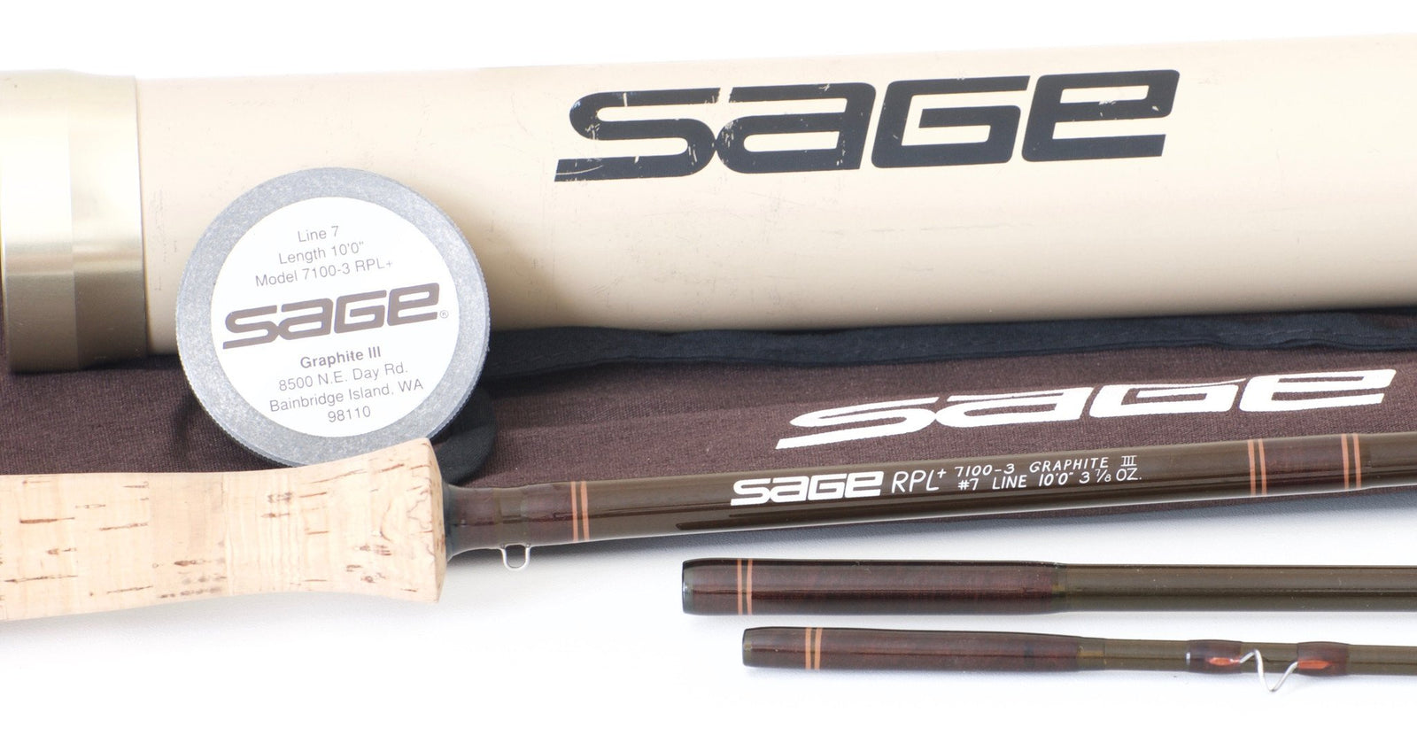 Sage RPL+ 7100-4 10' 7wt Graphite III Fly Rod 