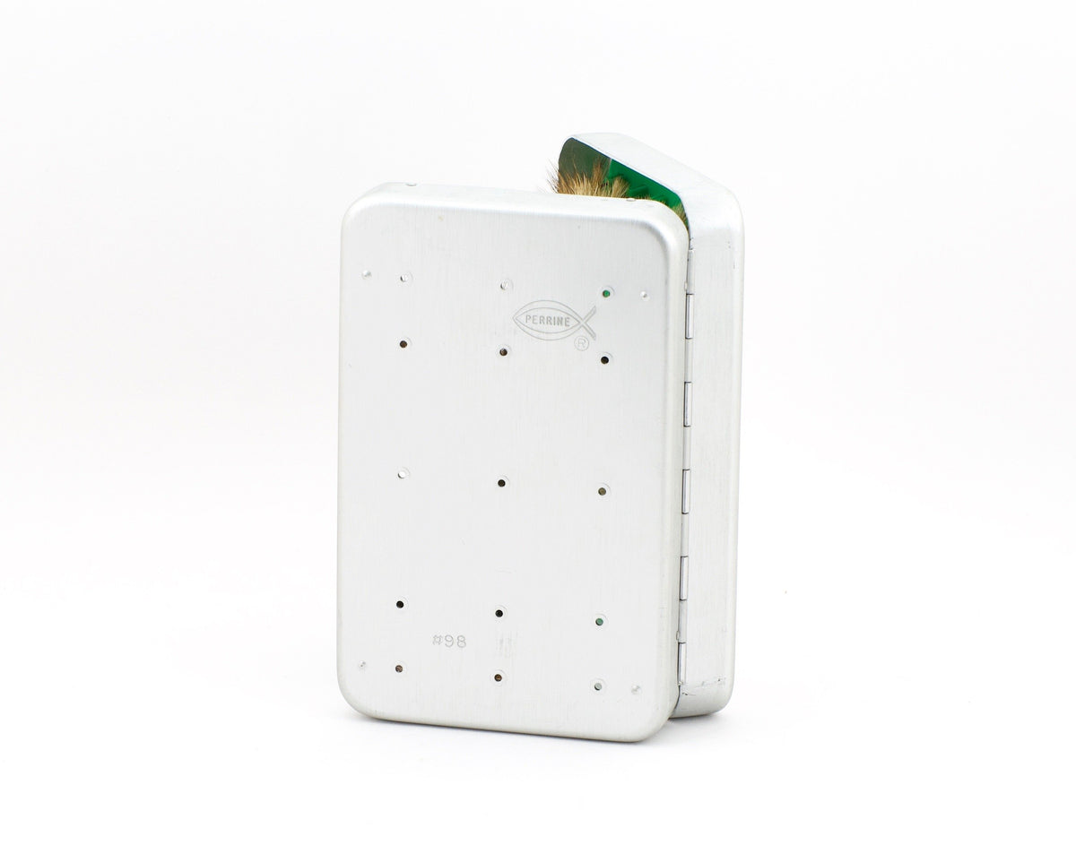 Perrine #98 Fly Box - with vintage dry flies